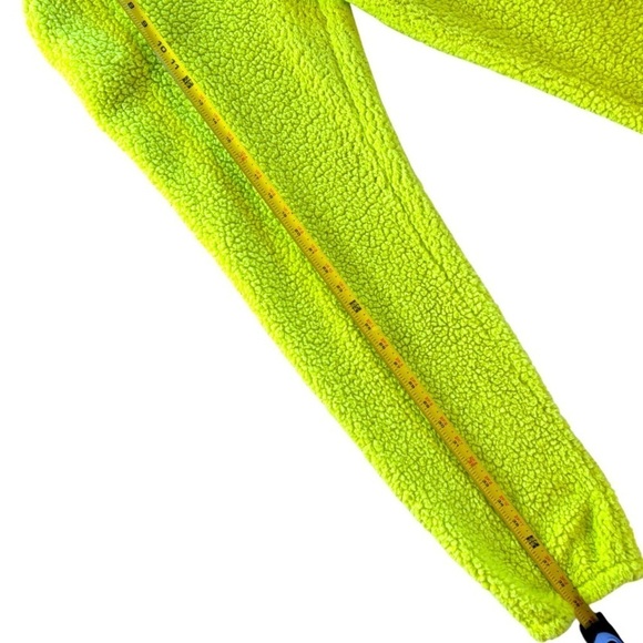 STEVE MADDEN NEON YELLOW CHUCK FLEECE JOGGER SWEATPANTS, SIZE M - Picture 8 of 9